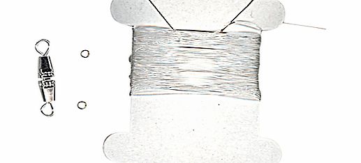 John Lewis Nylon Cord and Clasp, 2m, Silver Plated