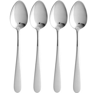 john lewis Outline Dessert Spoons, Stainless Steel, Set of 4