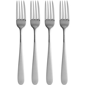 Outline Table Forks, Stainless Steel, Set of 4
