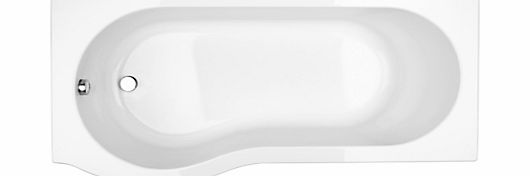 John Lewis P-Shaped Left Hand Shower Bath and