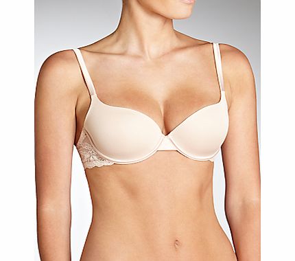 John Lewis Padded Non Wired Bra, Nude