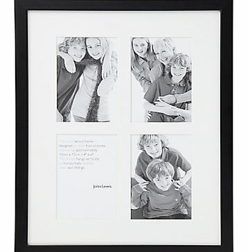Pine Photo Frame, Black, 4 x 6``, 4