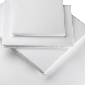 Polycotton Percale Flat Sheet, White, Super Kingsize