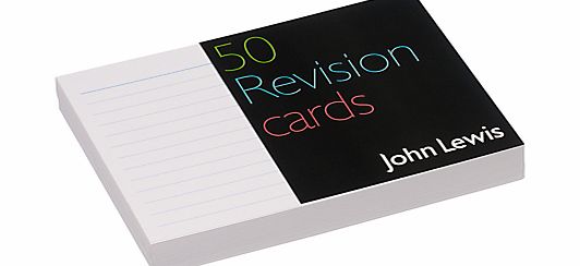 John Lewis Revision Cards, Pack of 50
