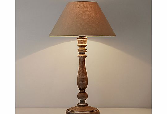 Rupert Rubbed Wood Table Lamp