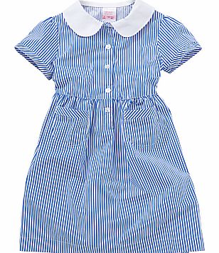 John Lewis School Striped Summer Dress, Blue