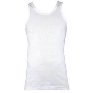 John Lewis Short-Sleeved Vests- White- Extra Large- Pack of 2