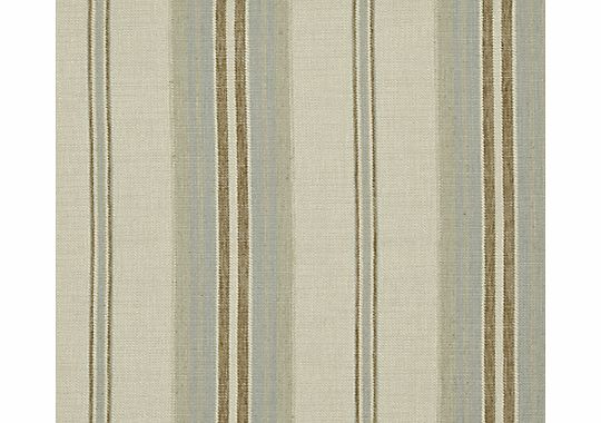 John Lewis Sidney Woven Stripe Fabric, Duck Egg,