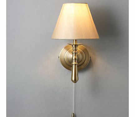 John Lewis Sloane Wall Light, Antique Brass