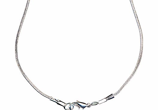 John Lewis Snake Chain, 16``, Silver Plated