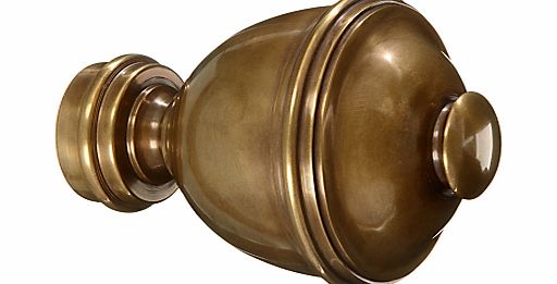 John Lewis Solid Brass Urn Finial, Dia.28mm