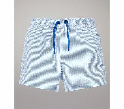 John Lewis Striped Shorts, Blue/White