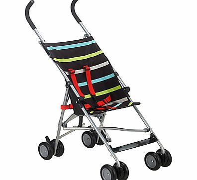 John Lewis Striped Travel Stroller, Multicoloured