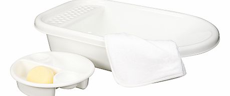 The Basics Baby Bath Set, White