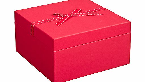 John Lewis Trinket Box, Red, Large