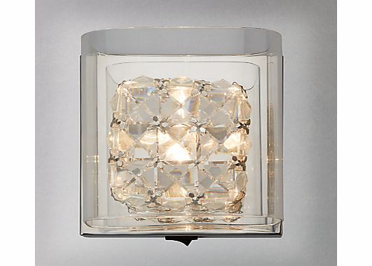 John Lewis Vincenzo Square Crystal Cube Wall Light