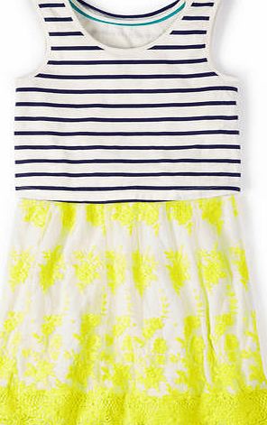 Johnnie  b Camilla Dress, Stripe/Fluoro Lemon 34622878