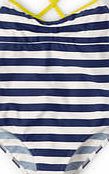 Johnnie  b Classic Swimsuit, Soft Navy Stripe 34507277