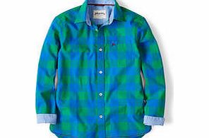 Johnnie  b Laundered Shirt, Blue Green Gingham,Red Blue