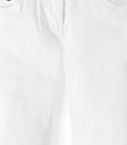 Long Denim Shorts, White 34551937
