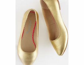 Johnnie  b Pointed Ballet Flats, Gold Metallic 34477448