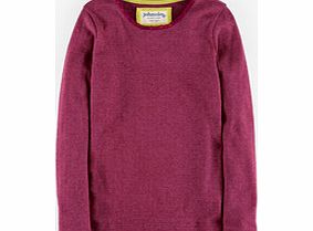 Pointelle T-shirt, Mulberry,Oatmeal