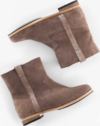 Johnnie  b Suede Sherpa Lined Boots Almond Johnnie b,