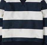 Johnnie  b Sweatshirt, Navy/Ecru Stripe 34585505
