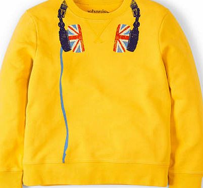 Johnnie  b Sweatshirt, Yellow Union Jack Headphones 34585562