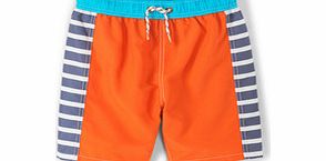 Johnnie  b Swimshorts, Orange/Navy Stripe,Yellow/Khaki