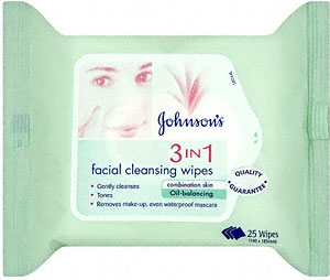 Johnsons 3in1 Combination Skin Facial Cleansing