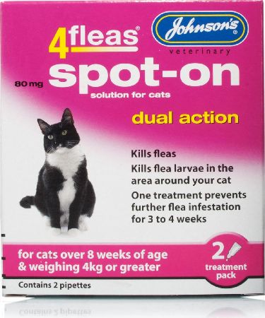 Johnson`s Pet, 2102[^]0104969 Johnsons 4fleas Dual Action Spot On for Cats