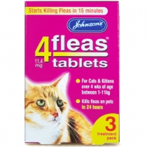 Johnsons 4fleas Tablets Cats and Kittens