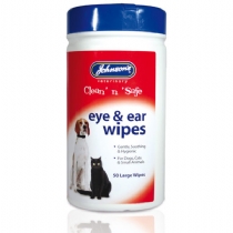 Johnsons Veterinary Johnsons Clean N Safe Eye and Ear Wipes