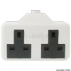 Powerpoint 13A White Double Extension Socket