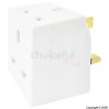 White Fused 13A 2 Way Adaptor