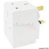 White Fused 13A 3 Way Adaptor