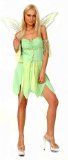 jokeandpartyshop New Green Fairy Womens Fancy Dress Costume