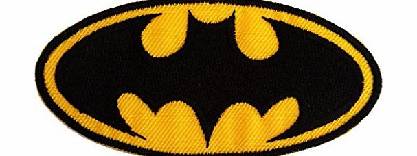 Joker Patches Batman Logo Super Hero Comic-Figure The Legendary Batman Comic Movies Patch  8,5 x 7,8 cm - Embroidered Iron On Patches Sew On Patches Embroidery Applikations Applique