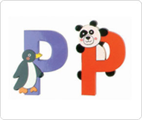 Jolly Phonics P - Wooden Letter