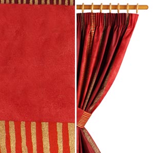 San Marino Curtains- Pimento- W182cm x D136cm