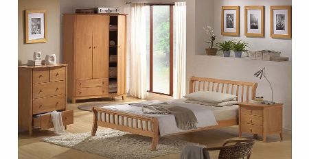 Leo 4ft Small Double Maple Bed