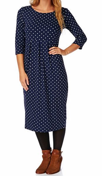 Womens Joules Annette Dress - French Navy Spot