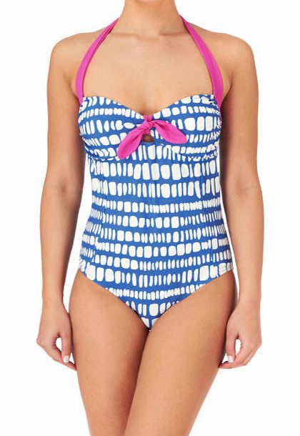 Joules Womens Joules Sayler Swimsuit - Mid Blue
