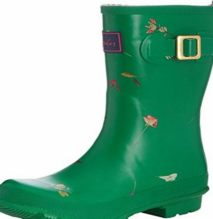 Joules Womens Molly Welly Mid-Calf Boots, Green Garden, 6 UK