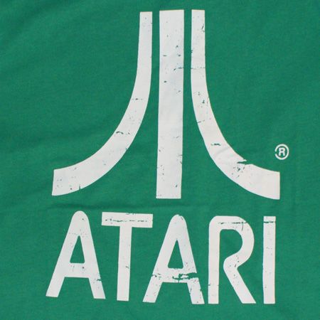 Atari White Logo Green T-Shirt