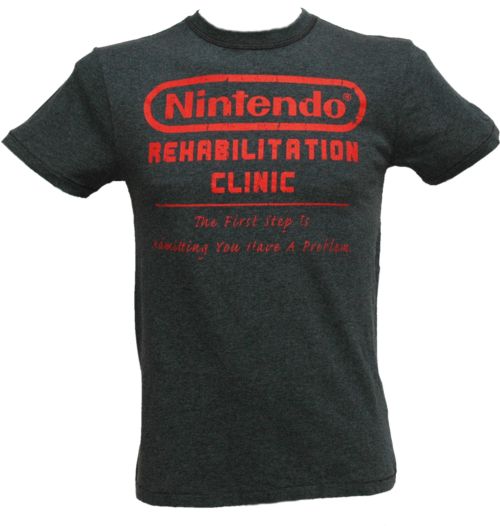 Joystick Junkies Men` Nintendo Rehab T-Shirt from Joystick Junkies