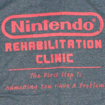 Nintendo Rehab Charcoal T-Shirt