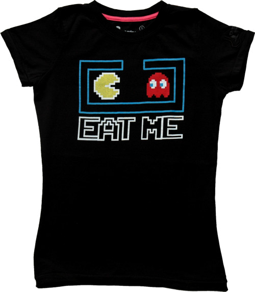 Pac Man Eat Me Ladies T-Shirt from Joystick Junkies