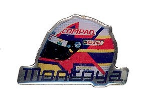 BMW Williams Montoya Helmet Pin Badge